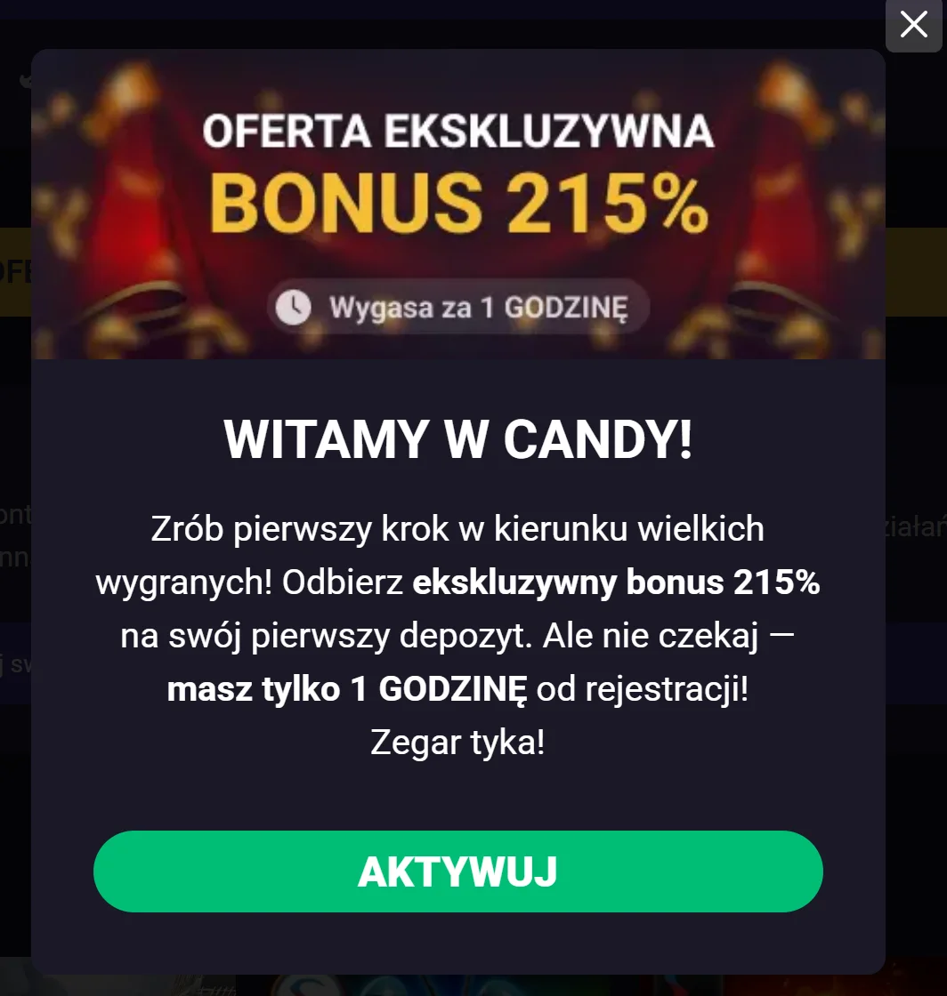 Candy Casino Rejestracja Krok 3