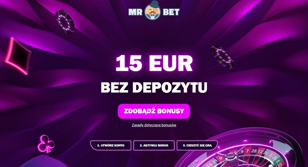 15 euro bez depozytu mr bet