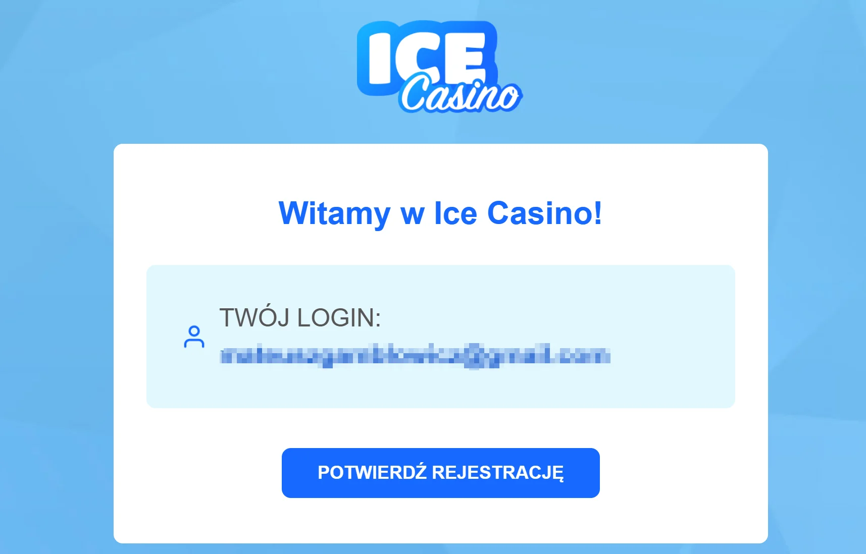 Jak otrzymać bonus bez depozytu w Ice Casino? Krok 3