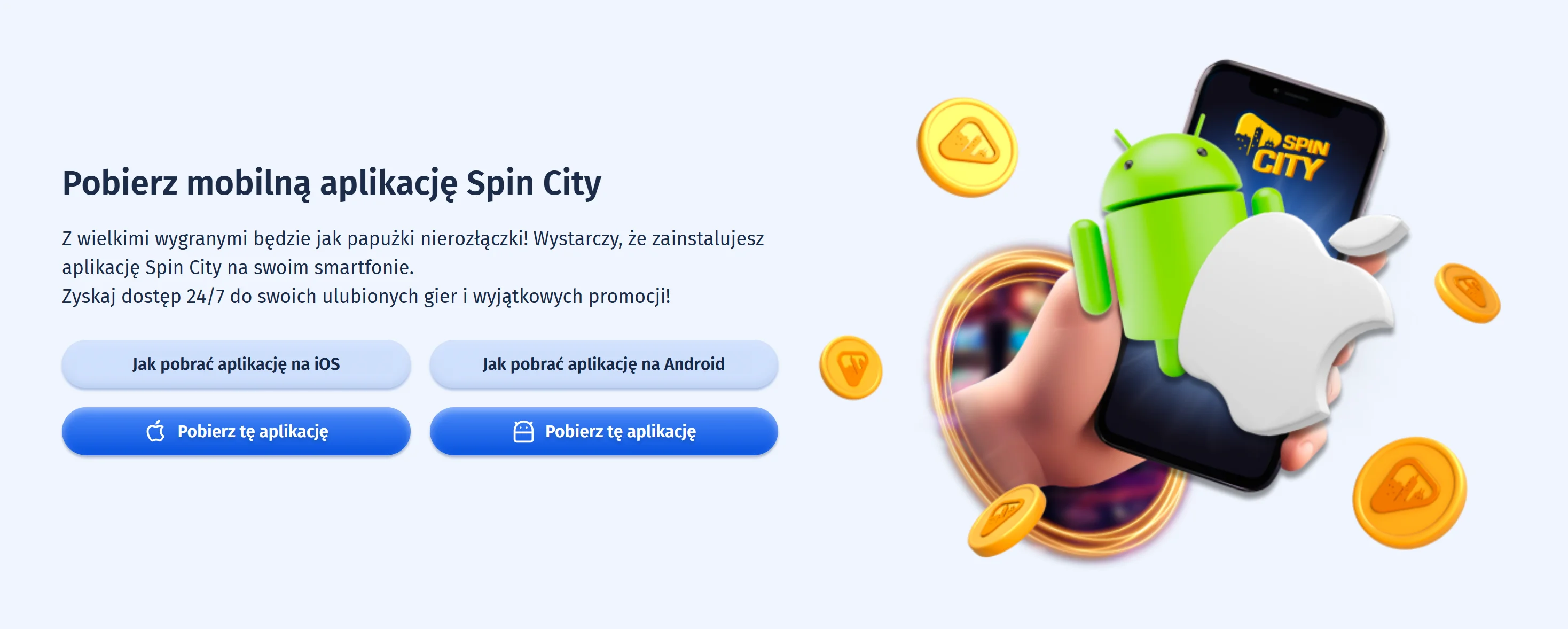 Spin City Aplikacja Mobilna