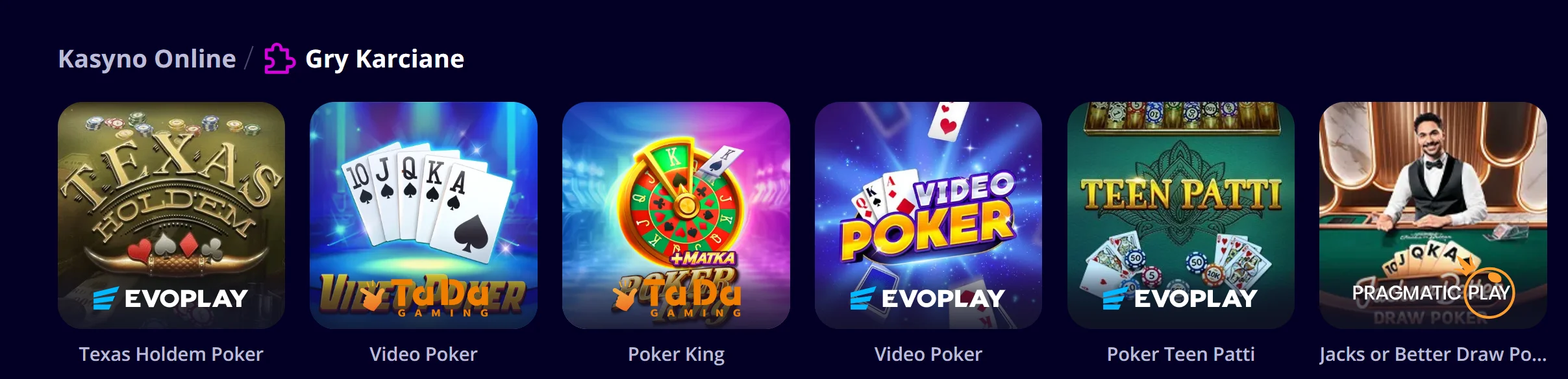 Slotoro Casino Gry stołowe