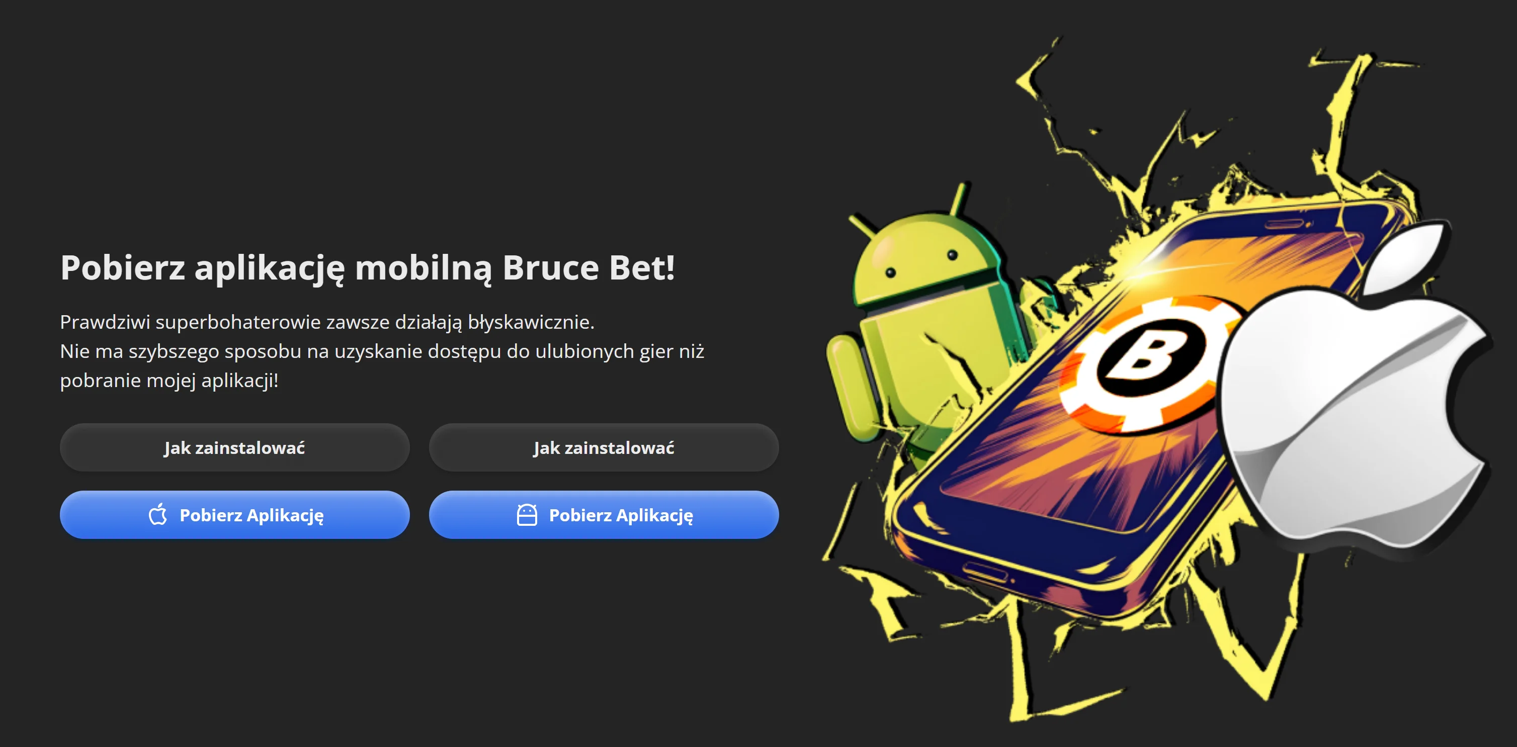 Bruce Bet aplikacja mobilna