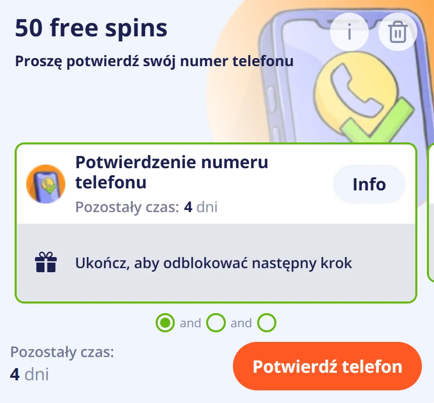 Jak odebrać Vulkan Vegas free spins? Krok 4