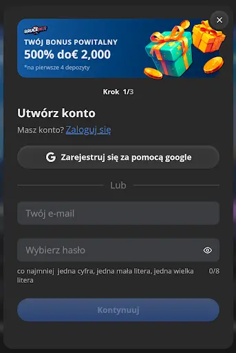 Bruce Bet registration