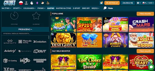 Coldbet glowna strona