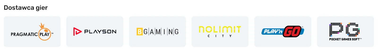 Dostawcy oprogramowania kasynowego w SpinBounty