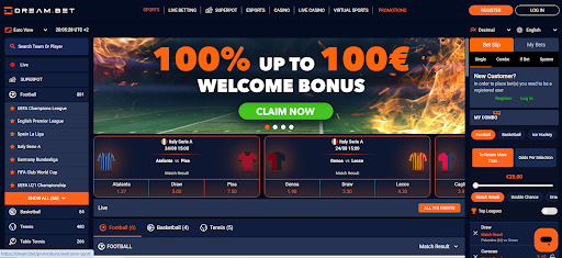 DreamBet glowna strona