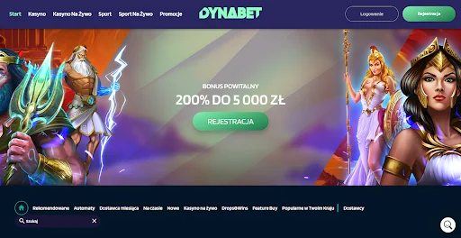 Dynabet Casino glowna strona
