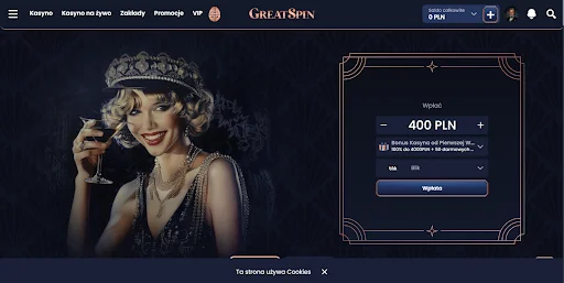 GreatSpin Kasyno rejestracja krok 4
