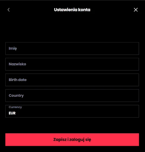 HotSlots rejestracja krok 3