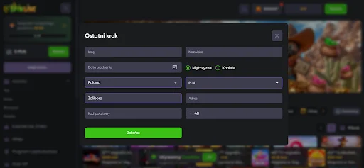 Jak uzyskać kod promocyjny SpinLine krok 3