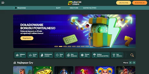 Lemon Casino glowna strona
