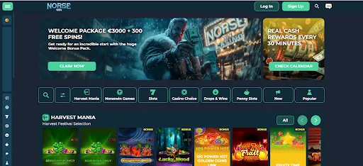 Norsewin bonus bez depozytu rejestracja krok 1
