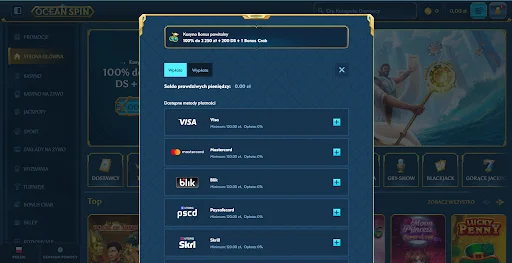 OceanSpin rejestracja krok 3