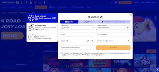 PariPesa Kod Promocyjny krok 2