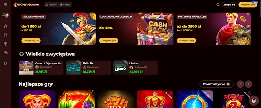 RomanCasino glowna strona