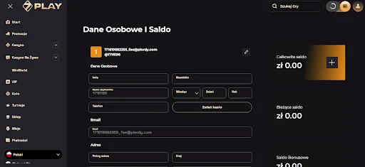 SevenPlay bonus bez depozytu krok 2