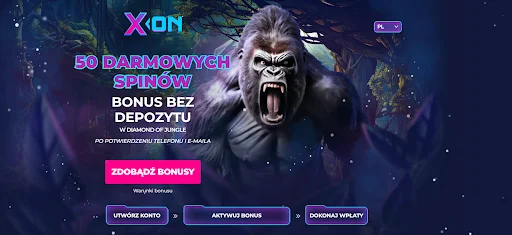 XON.bet bonus bez depozytu krok 1