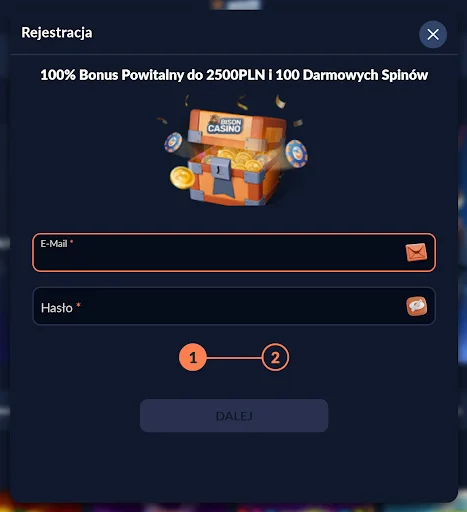 iWild rejestracja krok 2