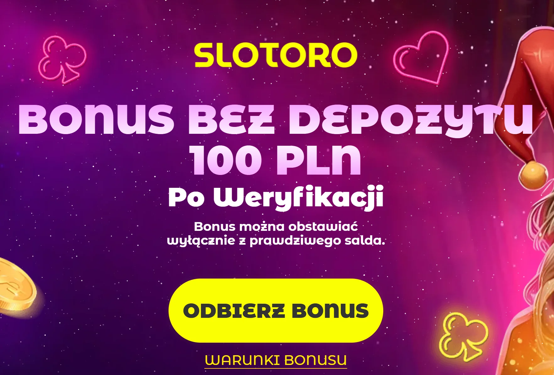 Jak otrzymać Slotoro bonus bez depozytu? Krok 1