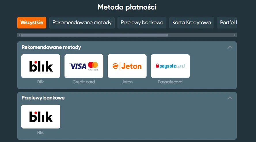 ivibet casino metod platnosci blik