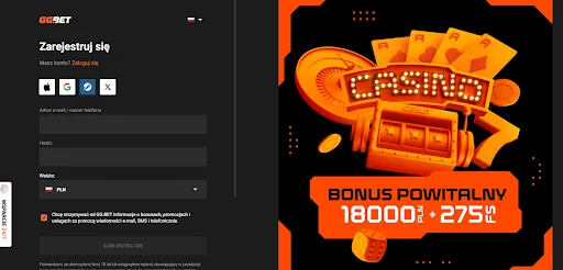 jak otrzymac ggbet bonus bez depozytu krok 1