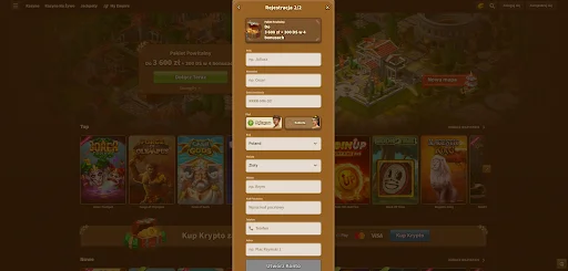 myempire casino rejestracja krok 2