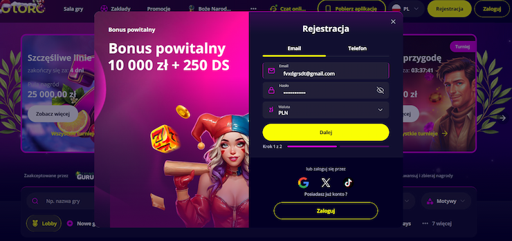 slotoro rejectracia 2