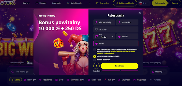 slotoro rejectracia 3