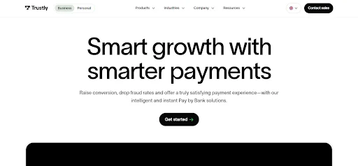 trustly rejestracja krok 1