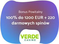 verde powitalny bonus