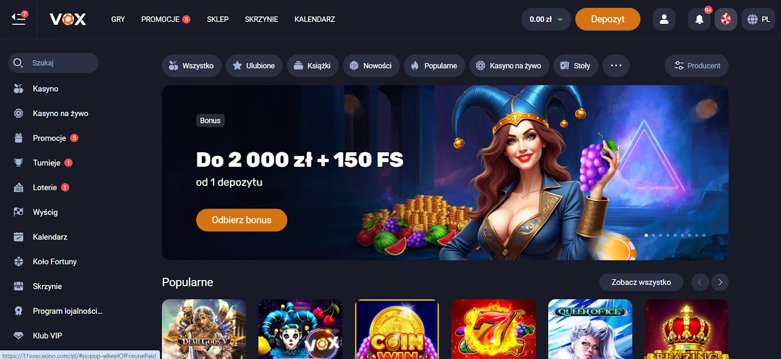 wypłacalne vox casino